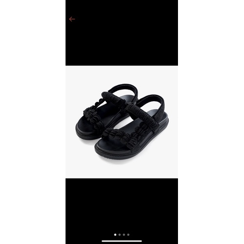 TRU BLACK ANKLE STRAP SANDAL by cajsa preloved
