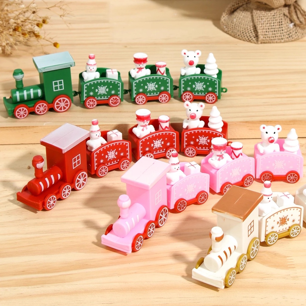 Ornamen Kereta Bahan Plastik Untuk Dekorasi Natal