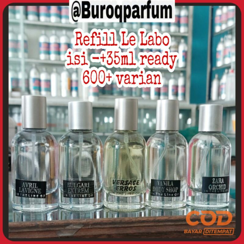 Parfum Refill Lelabo Minyak Wangi Wanita Pria Tahan Lama farfum Best Seller Cewek Cowok -+35ml