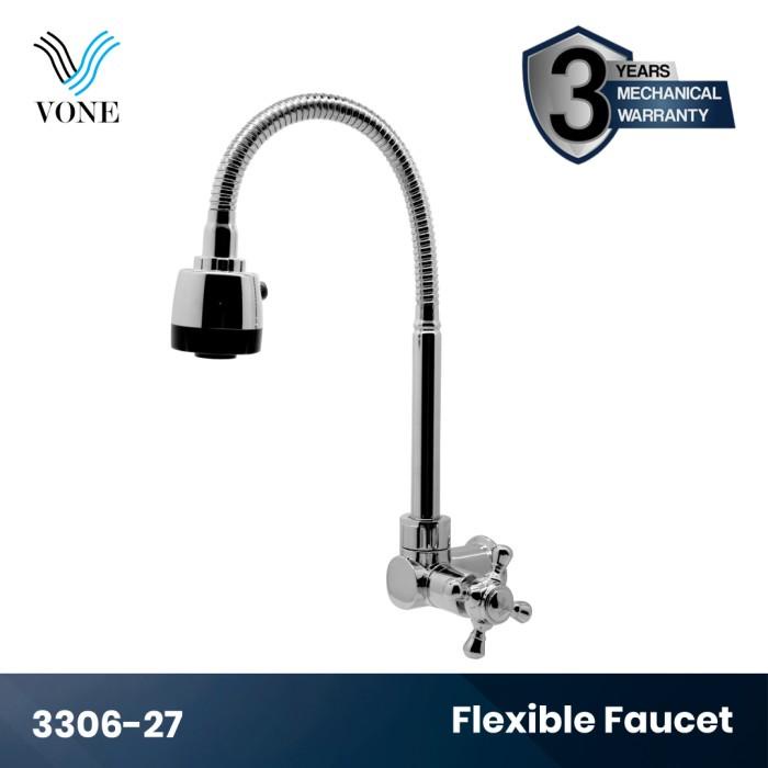 Keran Vone 3306-27 Keran Kran Air Fleksibel Angsa Sink Wastafel Cuci Piring