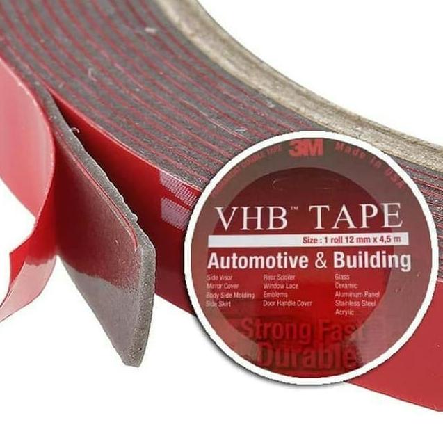 

3M VHB 24mm x 4.5m Double Tape Foam Merah Otomotif & Building ORI 3M