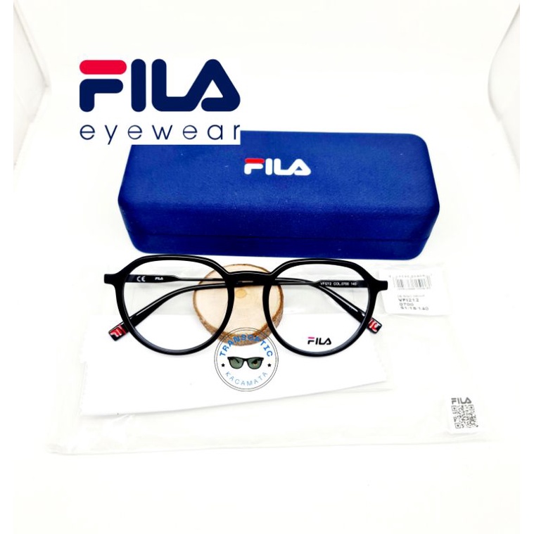 FRAME KACAMATA FILA ORIGINAL VFI212 0700 shiny black, kacamata wanita pria