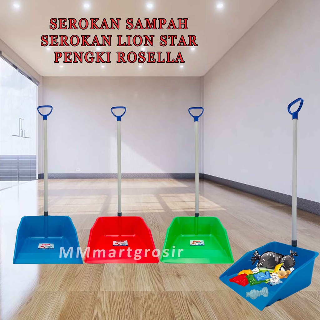Serokan Sampah Plastik / Serokan Lion Star Rosella / Pengki Gagang / Pengki Mona BSH