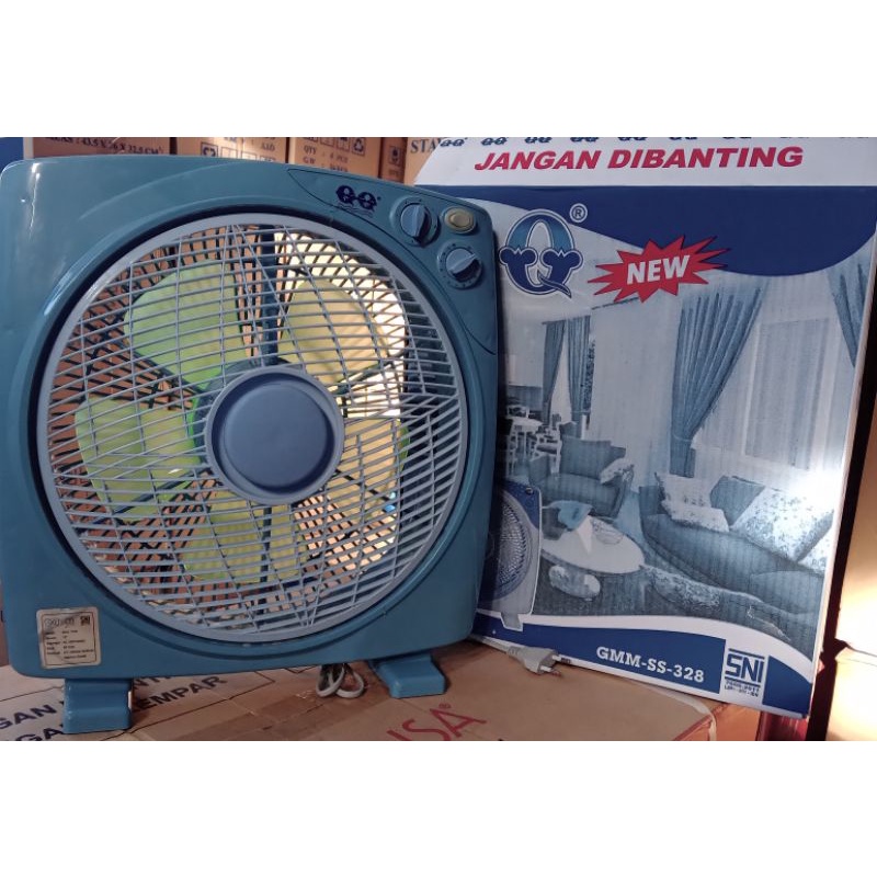 Box fan QQ 12&quot; Biru