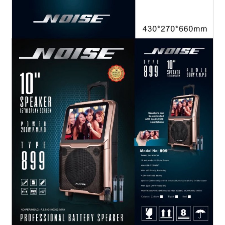 Speaker Portable Bluetooth Noise screen 15 inch  Original