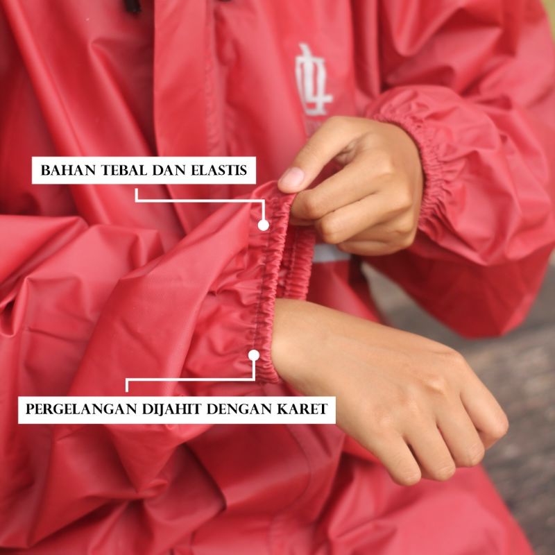 RAINCOAT, JAS HUJAN Dewasa Pria Wanita Lapis Seal/Press Anti Rembes by LATANSA