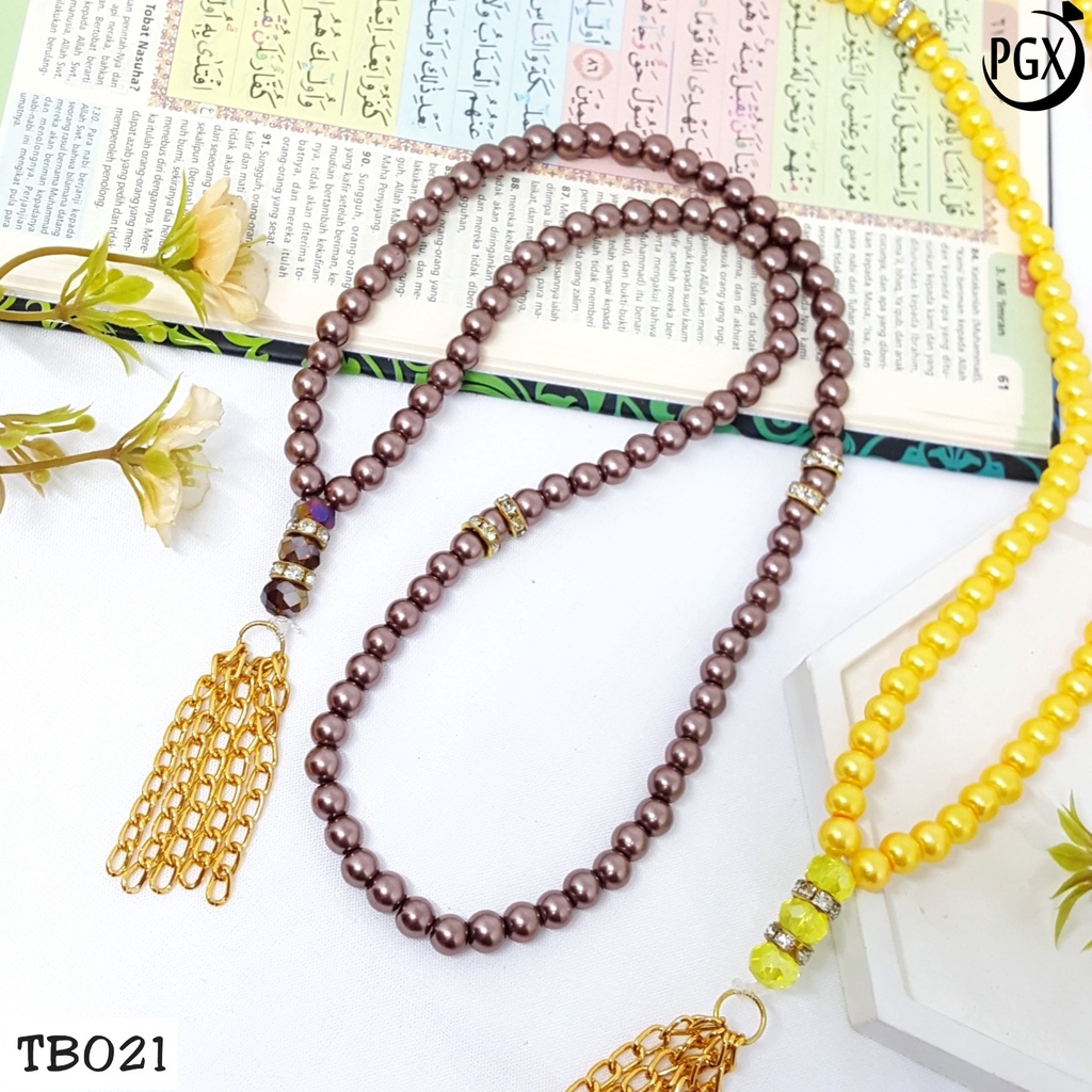 PGX Tasbih Mutiara / Kristal Mewah 99 Butir Fashion Muslim TB021