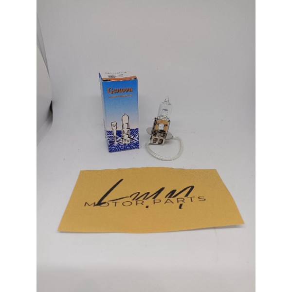 Bohlam Dop Lampu Depan Halogen H3 Original 12V 100W