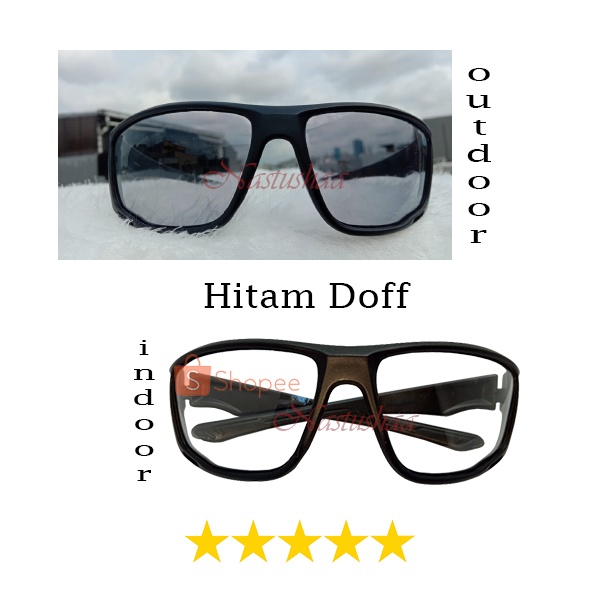 Kacamata Hitam Anti Silau Siang Dan Malam Polarized Photochromic Kaca Mata Berubah Warna Pria Wanita Anti UV400 Sports Sunglasses