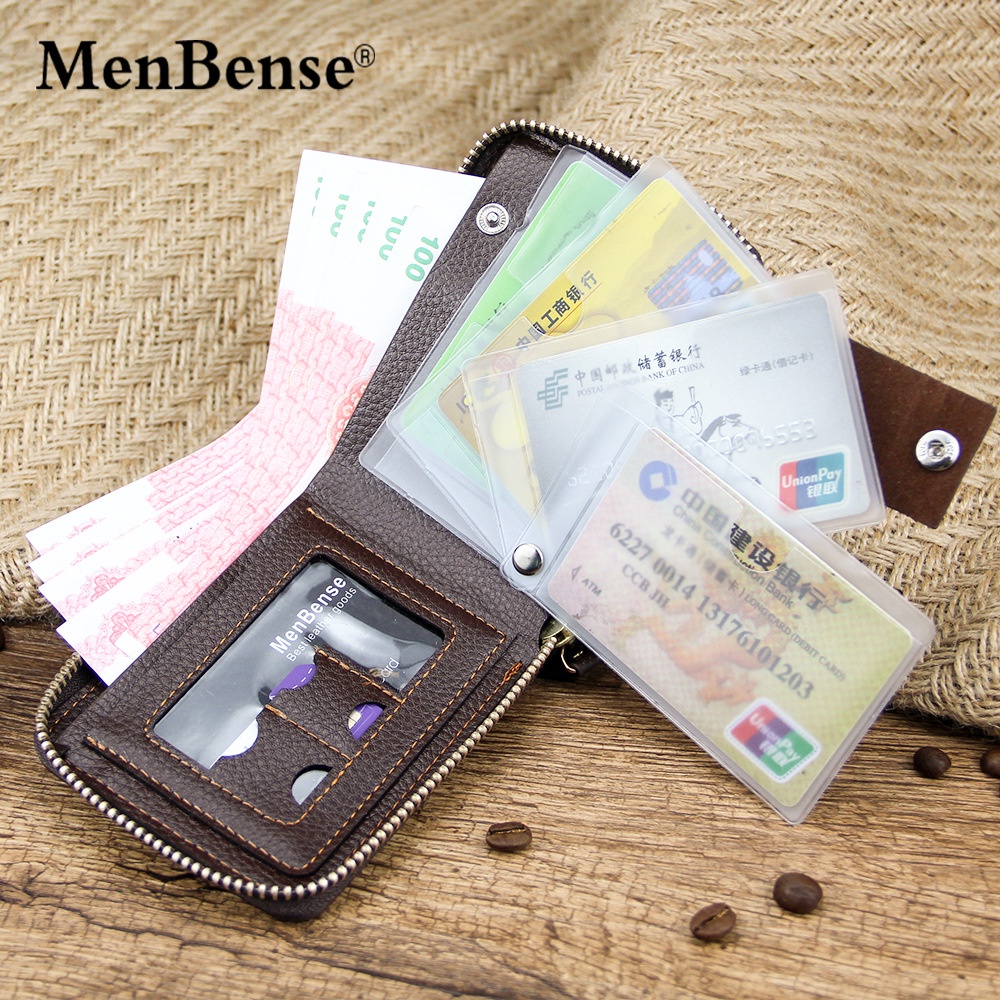 IMPOR MENBENSE 404-M102 DOMPET LIPAT ZIPPER SLETING PRIA TEBAL KULIT PU KILAT
