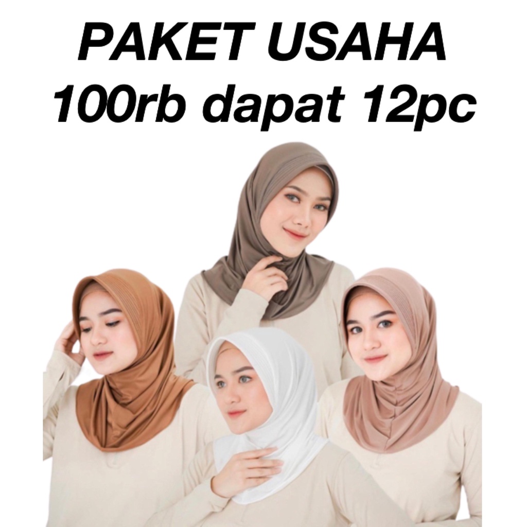 Paket Usaha 100rb dapat 12pc HIJAB SPORT