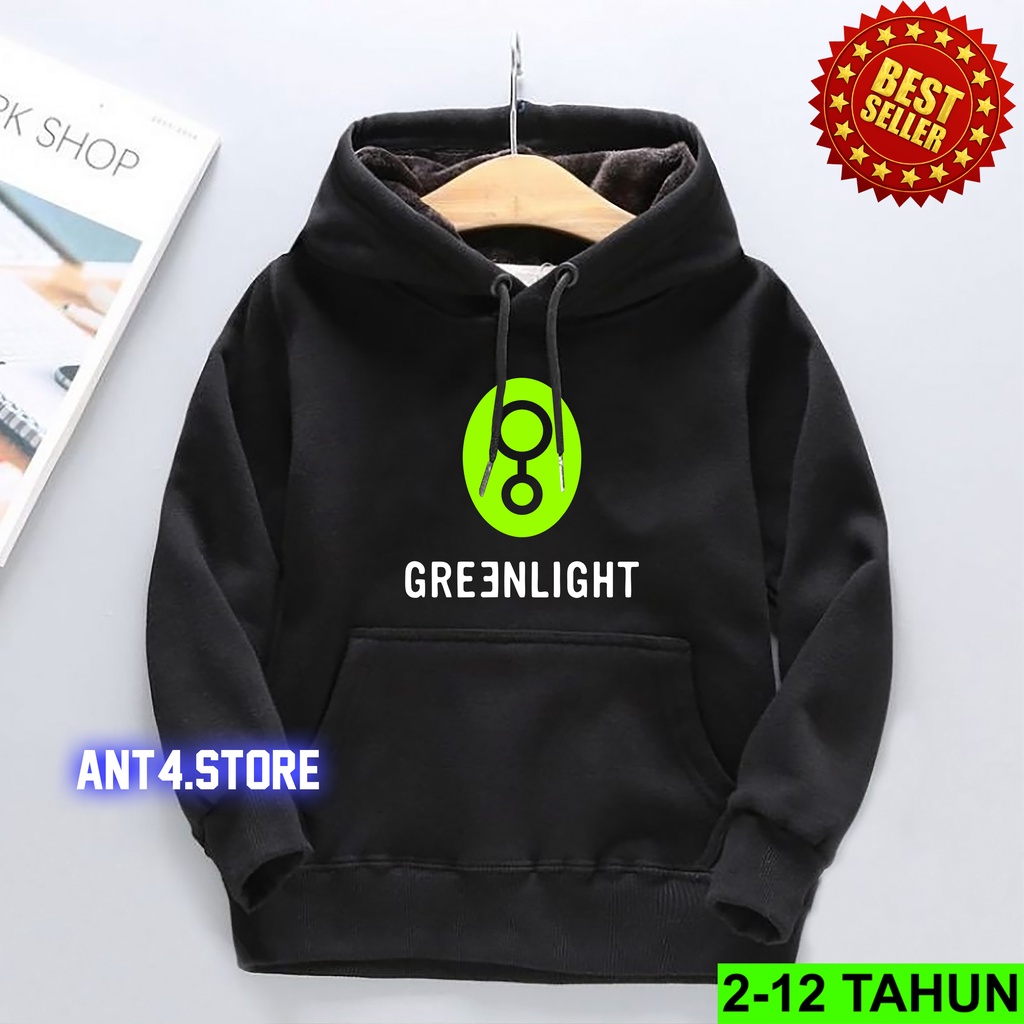 Hoodie GREENLIGHT TERBARU  Anak Perempuan Laki Laki  / Hodie BEST SELLER Anak Umur 2 - 12 Tahun / Jaket Greenlight