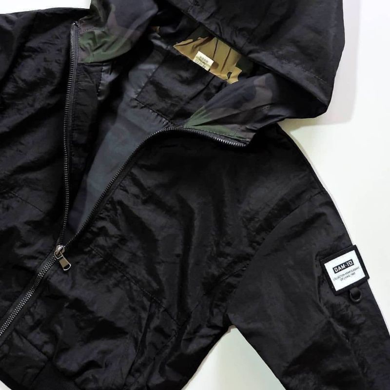 Jaket Parasut Anak Laki Laki Import Model Hoodie Motif Dino Bahan Waterproof Usia 4 10 Tahun