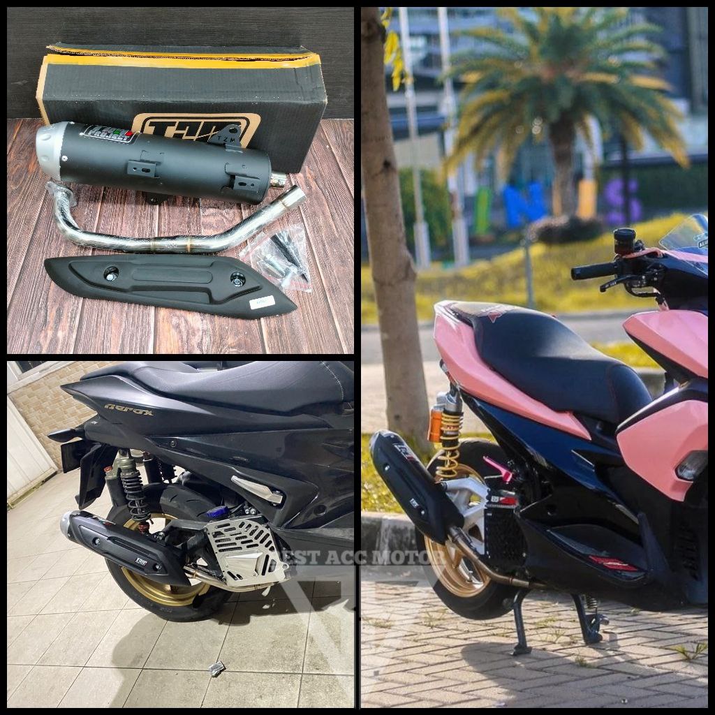 KNALPOT TZM PROJECT AEROX 155 OLD LEXI 125 KNALPOT STD NON SS PRO TZM PROJECT AEROX 155 NVX 2017 201