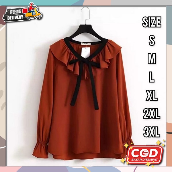 Atasan Muslim Wanita | Casia Blouse | Original Baju Fashion Muslimah Anak Muda Cewek Perempuan Premi
