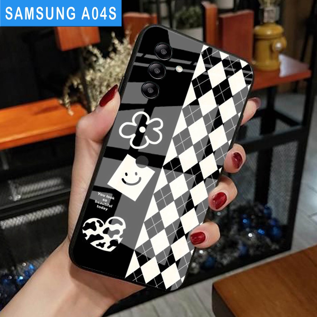 (S67) SoftCase Glass SAMSUNG A04S - casing Terbaru handphone - SAMSUNG A04S  - pelindung handphone -