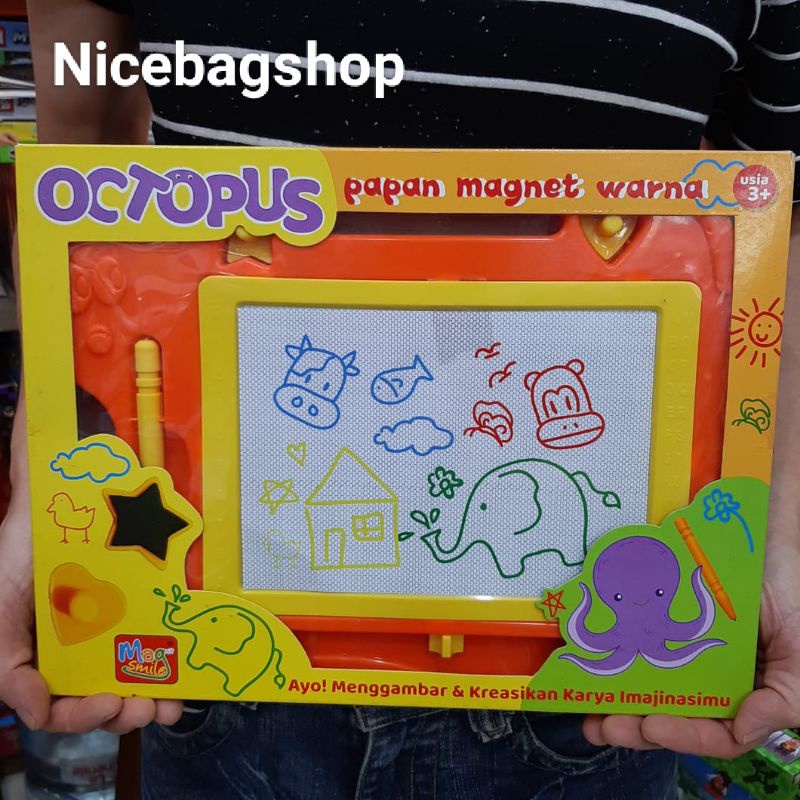 

Octopus Papan Tulis Magnet Warna