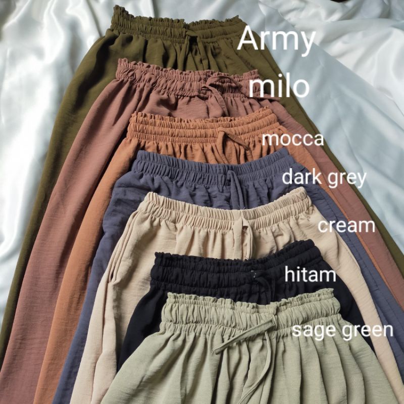 Celana Kulot Crinkle Airflow Terbaru Celana Kulot Wanita Bahan Airflow Premium ( HARGA PROMO )