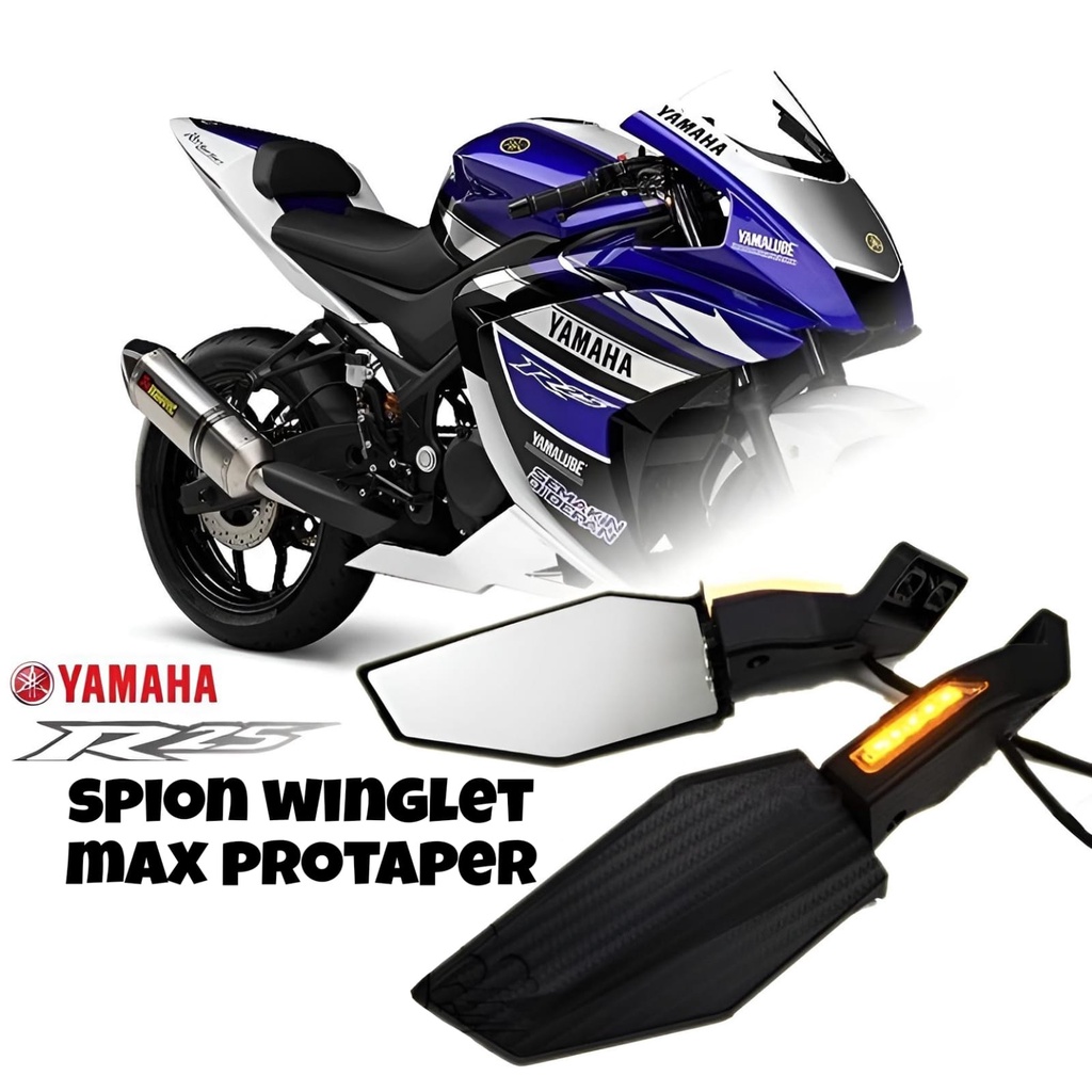 SPION WINGLET FAIRING PLUS SEIN SEN KANAN KIRI COCOK UNTUK MOTOR NMAX CBR NINJA R25 NINJA 250 R15 DLL UNIVERSAL PNP SPION WINGLET MAX PROTAPER KARBON CARBON