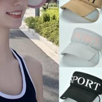 Topi wanita sport / banyak warna ,barang import - Merah
