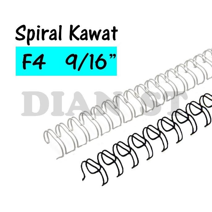 

Spiral Kawat Wire Bind F4 9/16" isi 100 batang PUTIH - pak