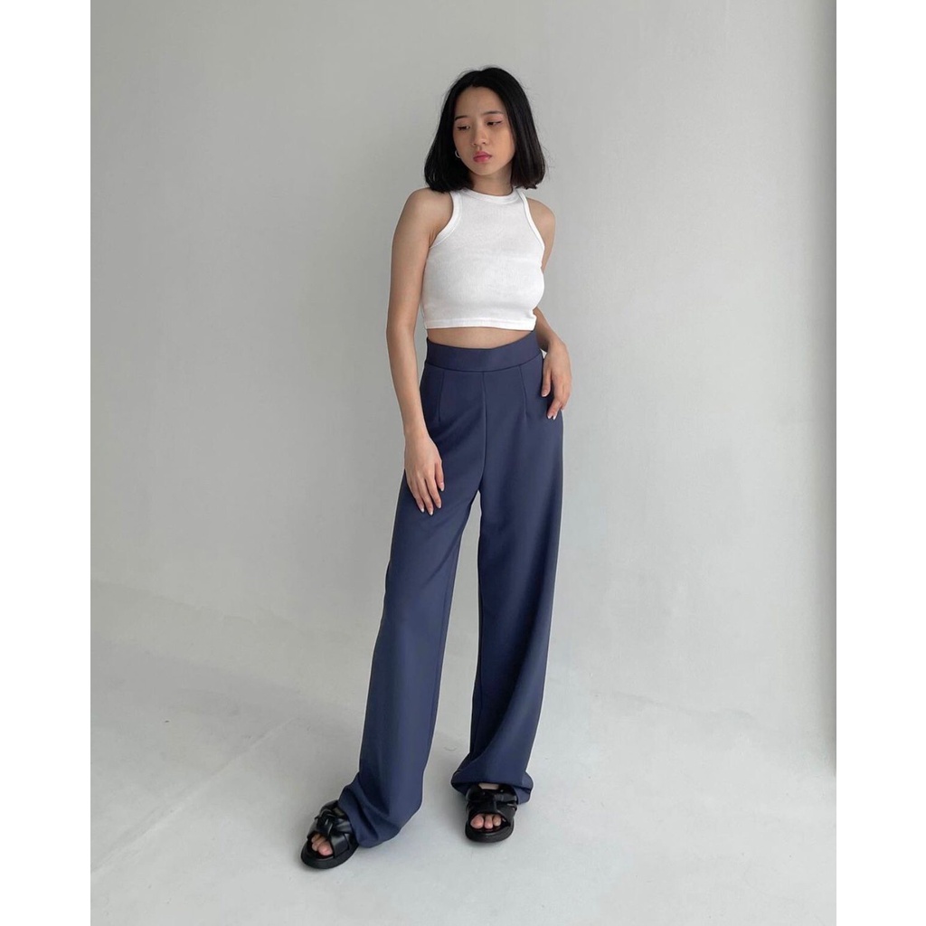 POTTIE - Valerie Basic Cullotes Pants - Long Culottes High Waist