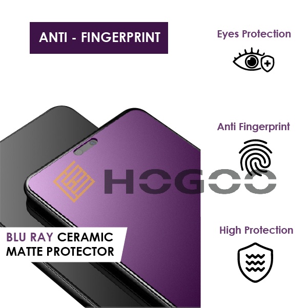HOGOO TEMPEREDGLASS - ANTI GORES CERAMIC ANTI BLUE MATTE SAMSUNG M42 M51 M62