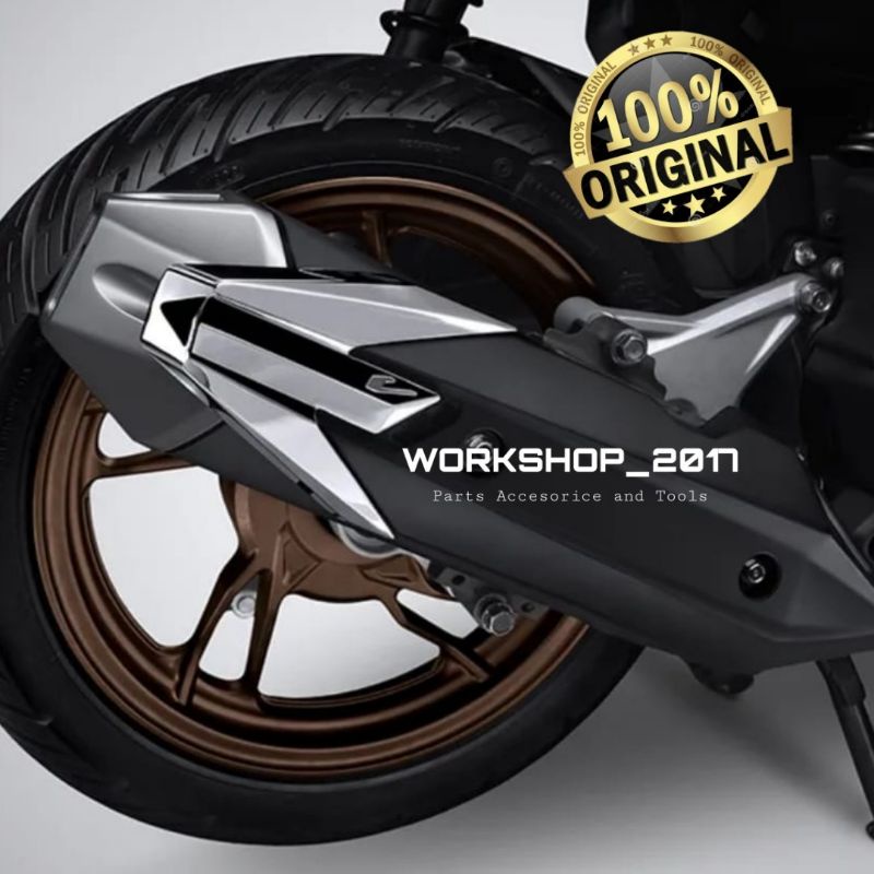 Aksesoris Garnish Knalpot Vario 125  2022 2023  Original