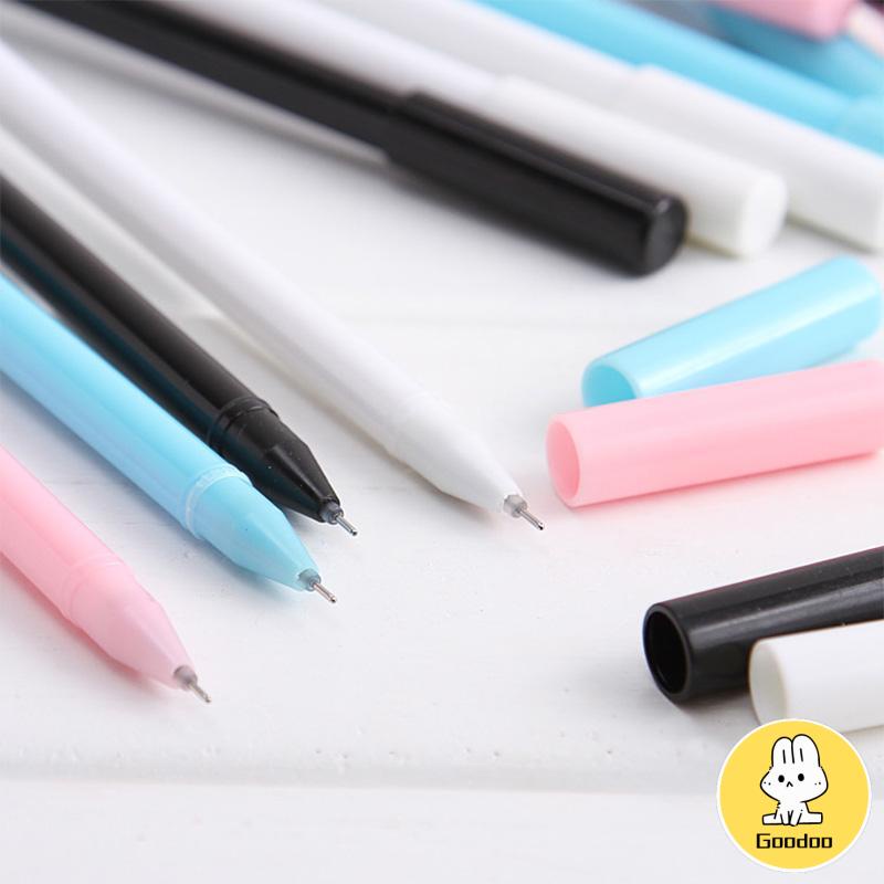 Kartun Lucu Telinga Panjang Kelinci Gel Pena Kreatif Tanda Tangan Pena Alat Tulis Siswa -Doo