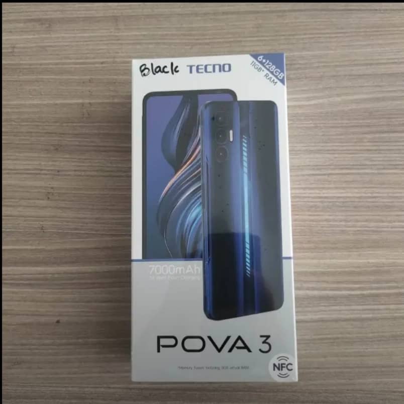 Tecno Pova3 Ram 6/128 Garansi resmi
