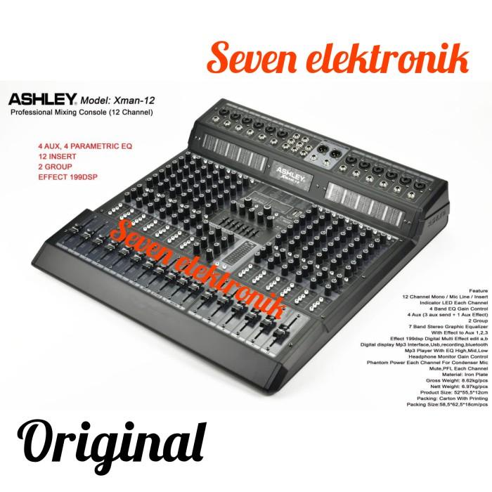 Mixer Audio 12 Channel Ashley Xman 12 Original Garansi Ashley Xman12 27