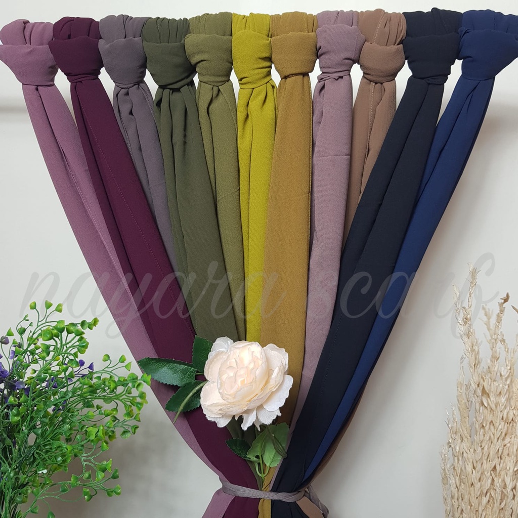 HIJAB PASHMINA SHAWL  ( PHASMINA CERUTY BABYDOLL  IMPORT) KUALITAS PREMIUM 180cm x 75cm