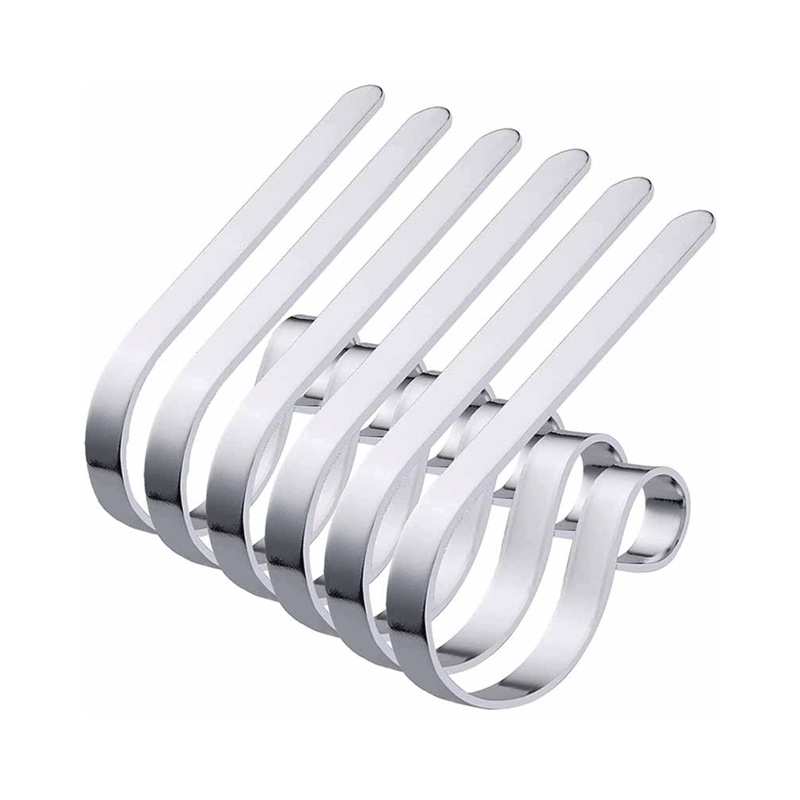 Zzz 1 / 6Pcs Gantungan Kaos Kaki Natal Adjustable Untuk Pintu / Jendela / Dinding