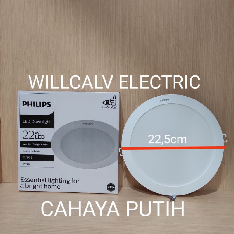 PHILIPS ERIDANI 22W 22 WATT DL190B / LAMPU DOWNLIGHT LED PHILIPS ERIDANI DL190B 22W 22 WATT