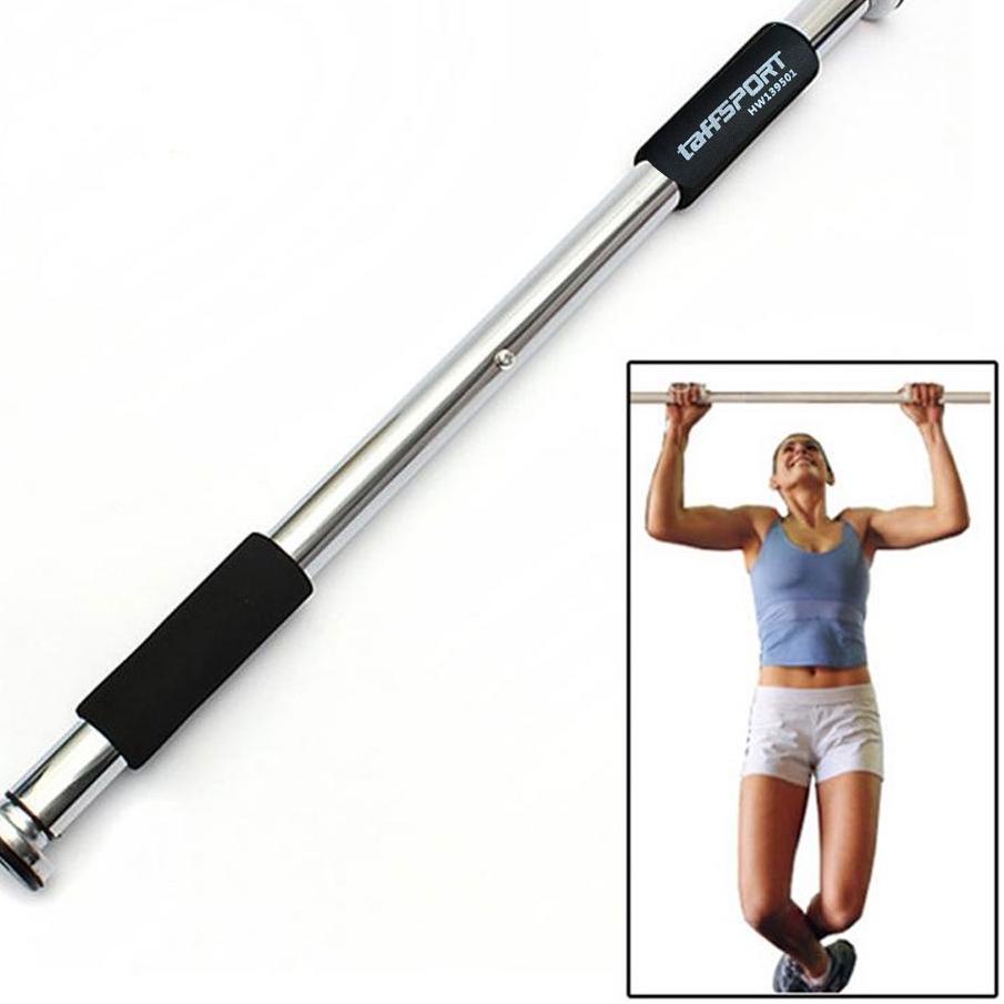 TRXV1h1G--Bisa COD - Tiang Latihan Pull Up Pintu Solid Grip 62-100cm