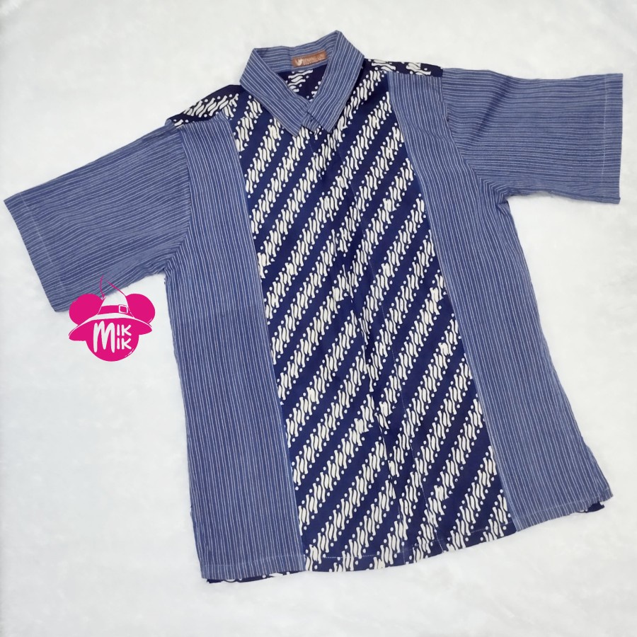 New - Kemeja Lurik kombinasi Batik