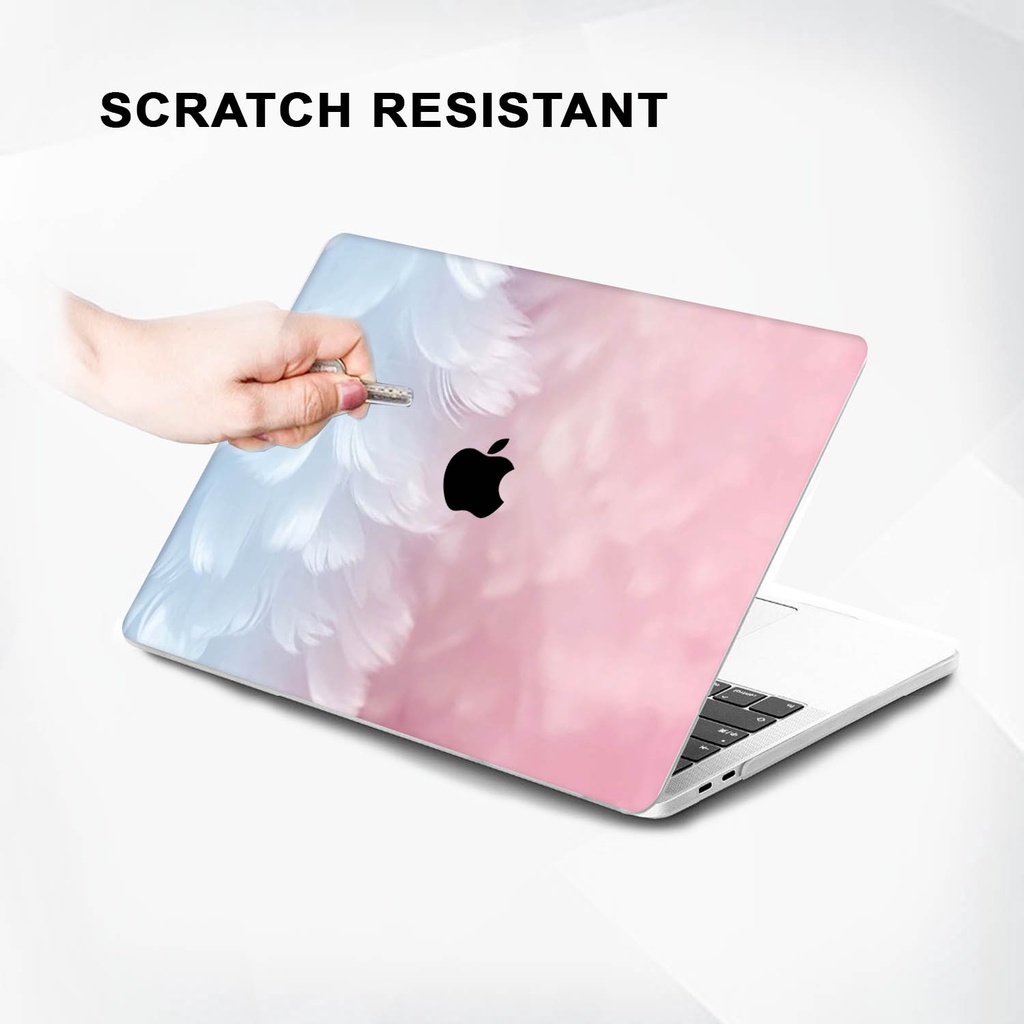 Case Casing Protective Pelindung Laptop Macbook Air Pro 13 M1 M2 2017 2018 2019 2020 2021 A1932 A2179 A2337 A1706 A1708 A1989 A2159 A2251 A2289 A2338 A2681 Gambar Abstrak Abstract Lukisan Marble Warna Biru Pink Kombinasi Motif Lucu Hardcase Murah