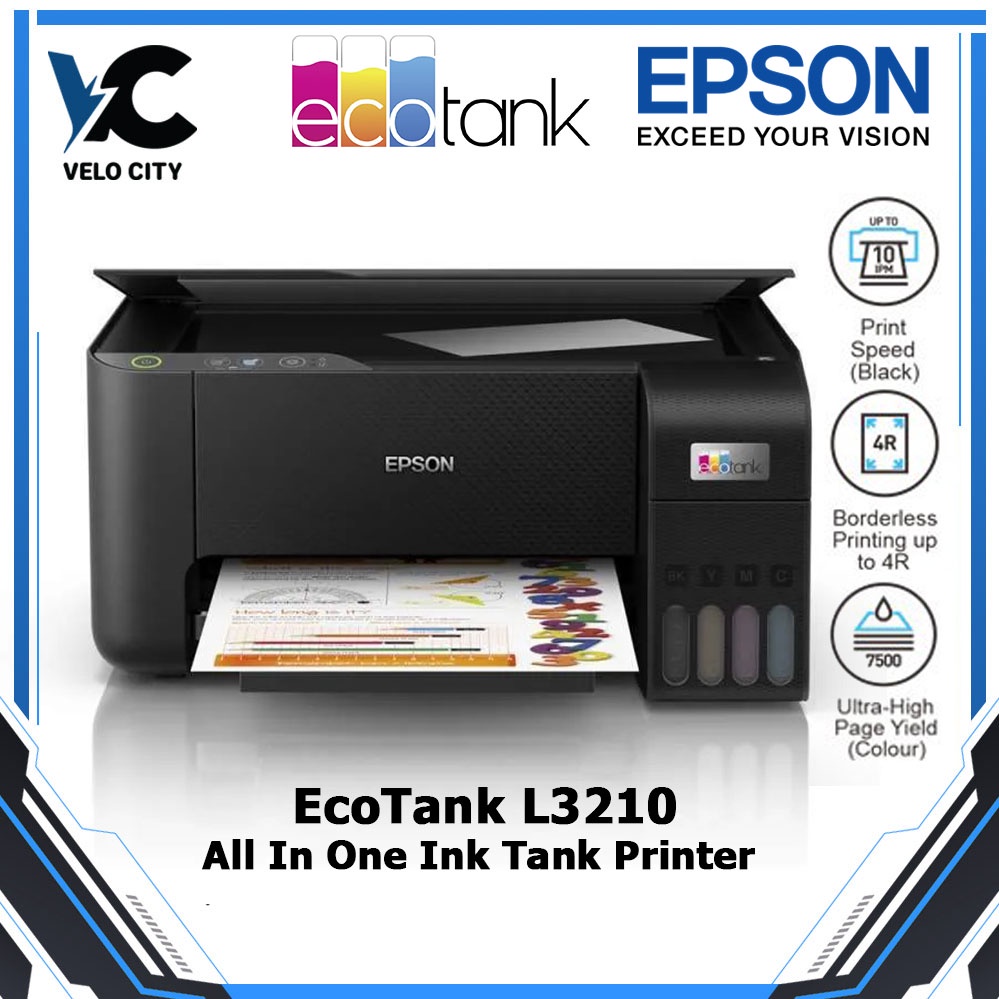 Printer Epson L3210 All in One Ink Tank Printer - Garansi Resmi