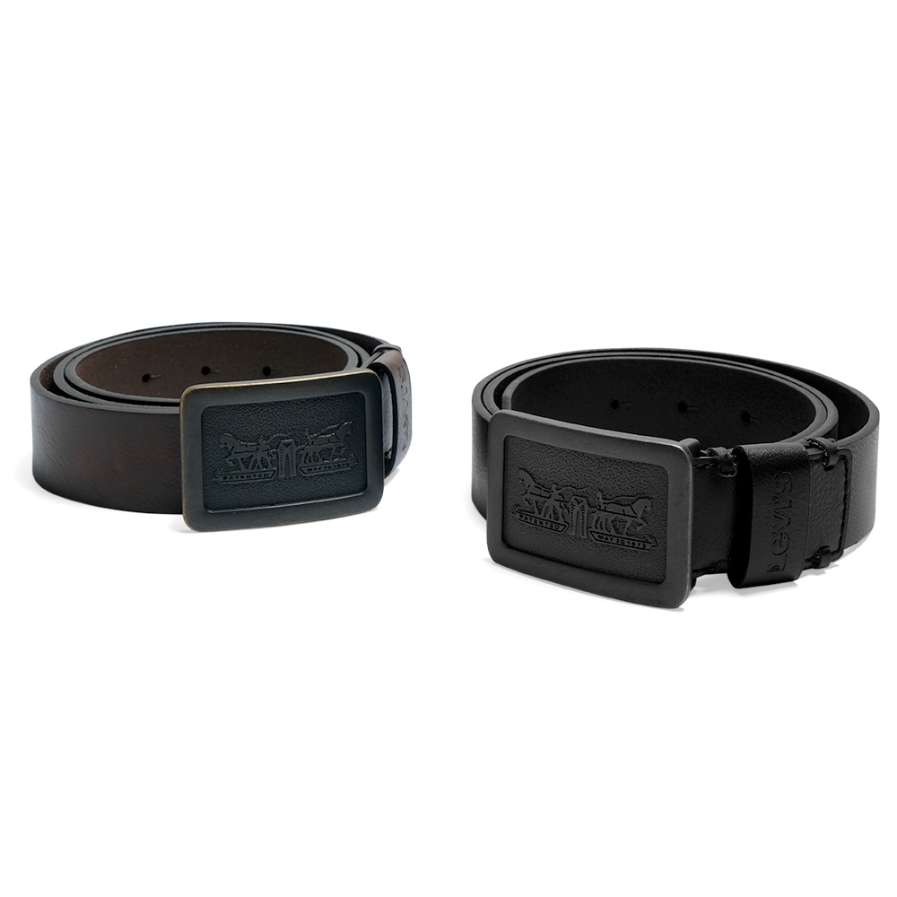 LVS Matte Plaque Buckle Belt