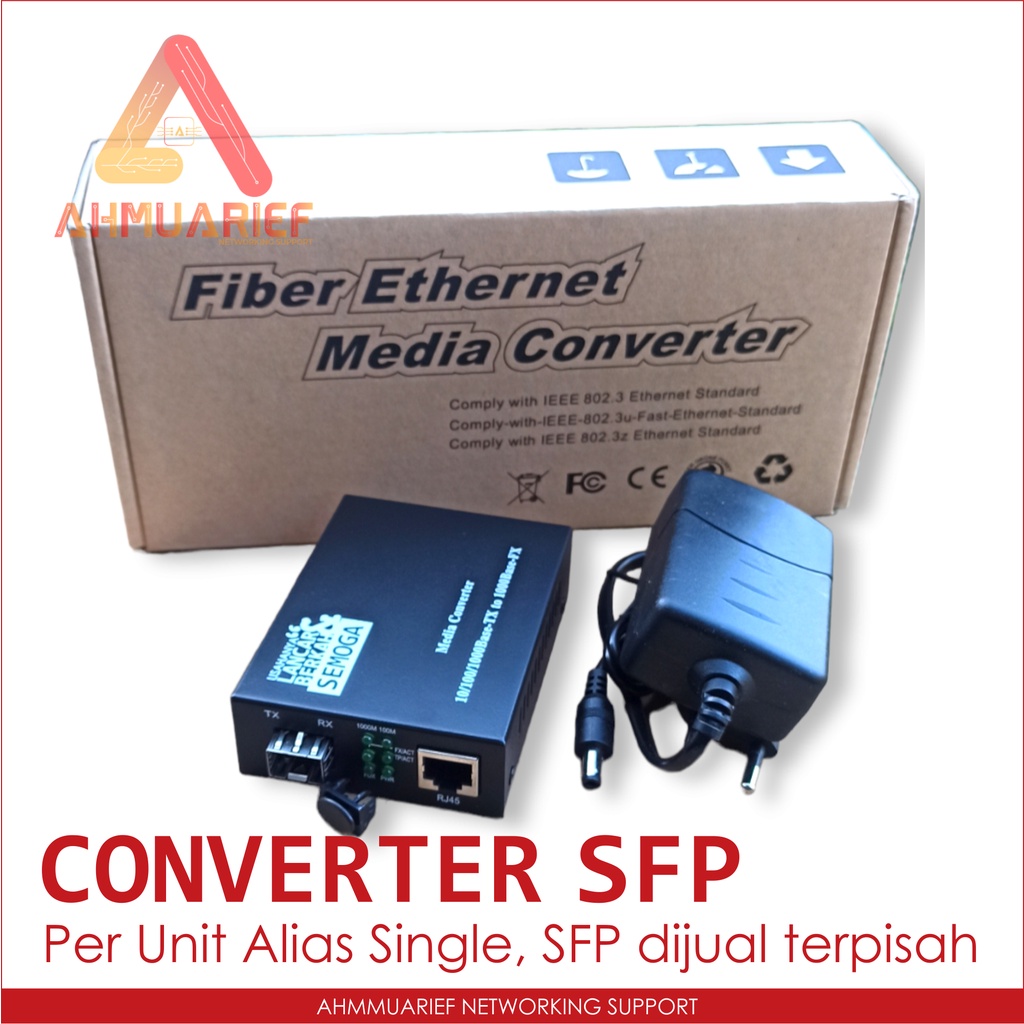 MEDIA CONVERTER SFP FIBER OPTIK OPTIC (HARGA PER UNIT)