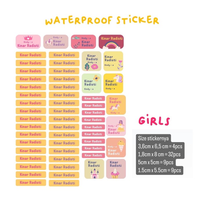 

sticker waterproof custom - Boy