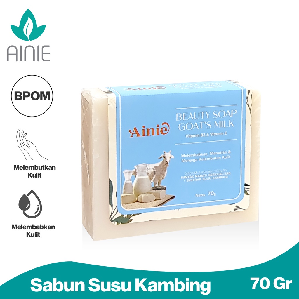 AINIE BEAUTY SOAP GOAT'S MILK WITH VIT B3 &amp; E 70 GR