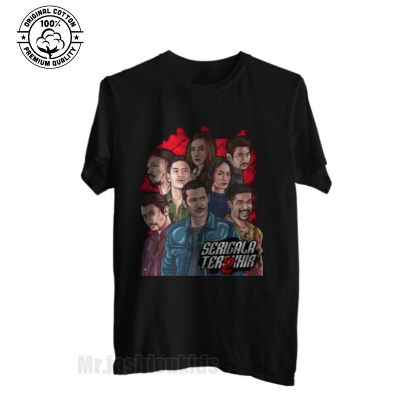 Tshirt|Kaos distro serigala terakhir | bebas custom gambar bahan premium