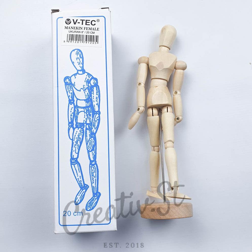 

[KODE DJITV] Manekin Kayu Gambar 14 cm 20 cm 30 cm