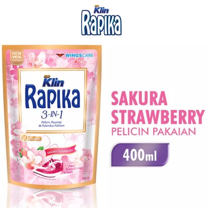 Rapika Biang Pelicin Pakaian 400ml/ So Klin Rapika 3 IN 1