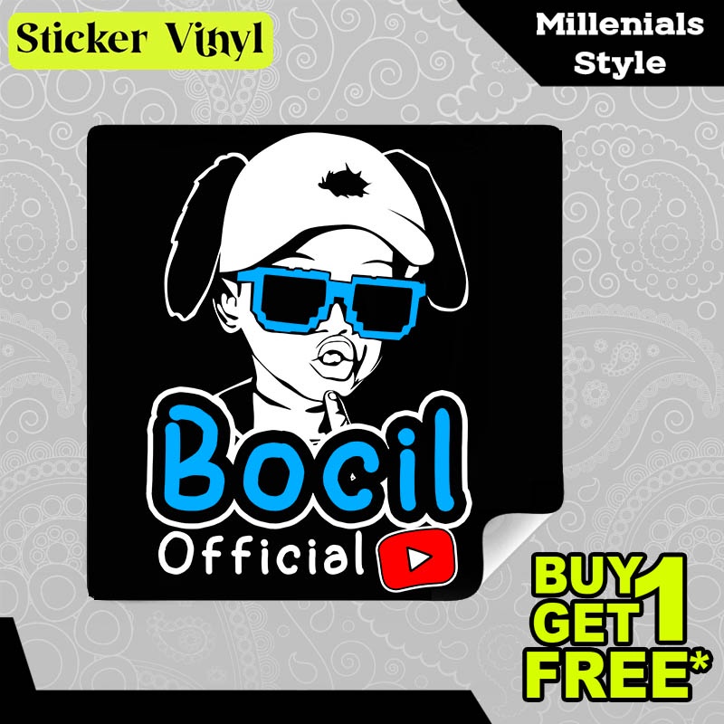 

Stiker Sticker Bocil Official Gambar Unik Desain Keren dan Kekinian Aesthetic Bahan Vinyl Satuan Anti Air