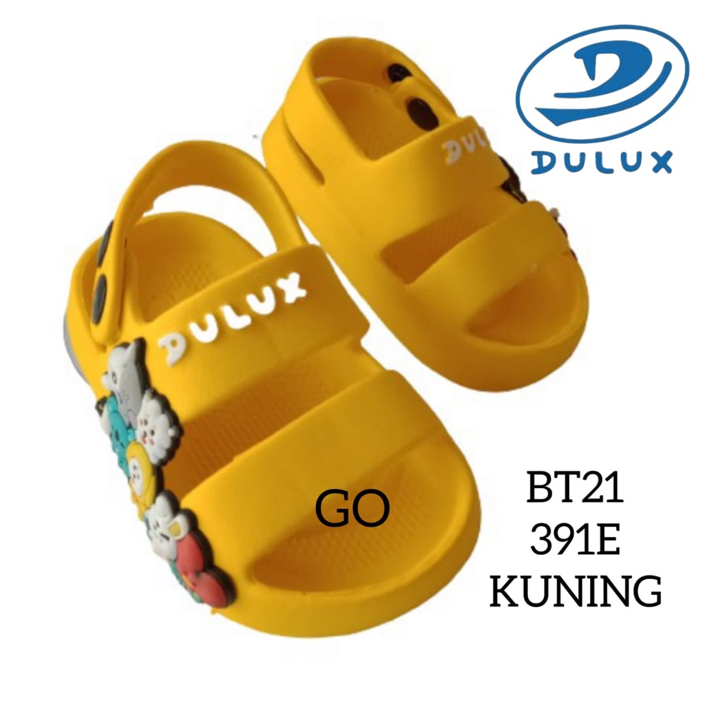 gof DULUX 391E BT21 Sandal Gunung Anak Perempuan Motif Karakter BT21 (20-25)