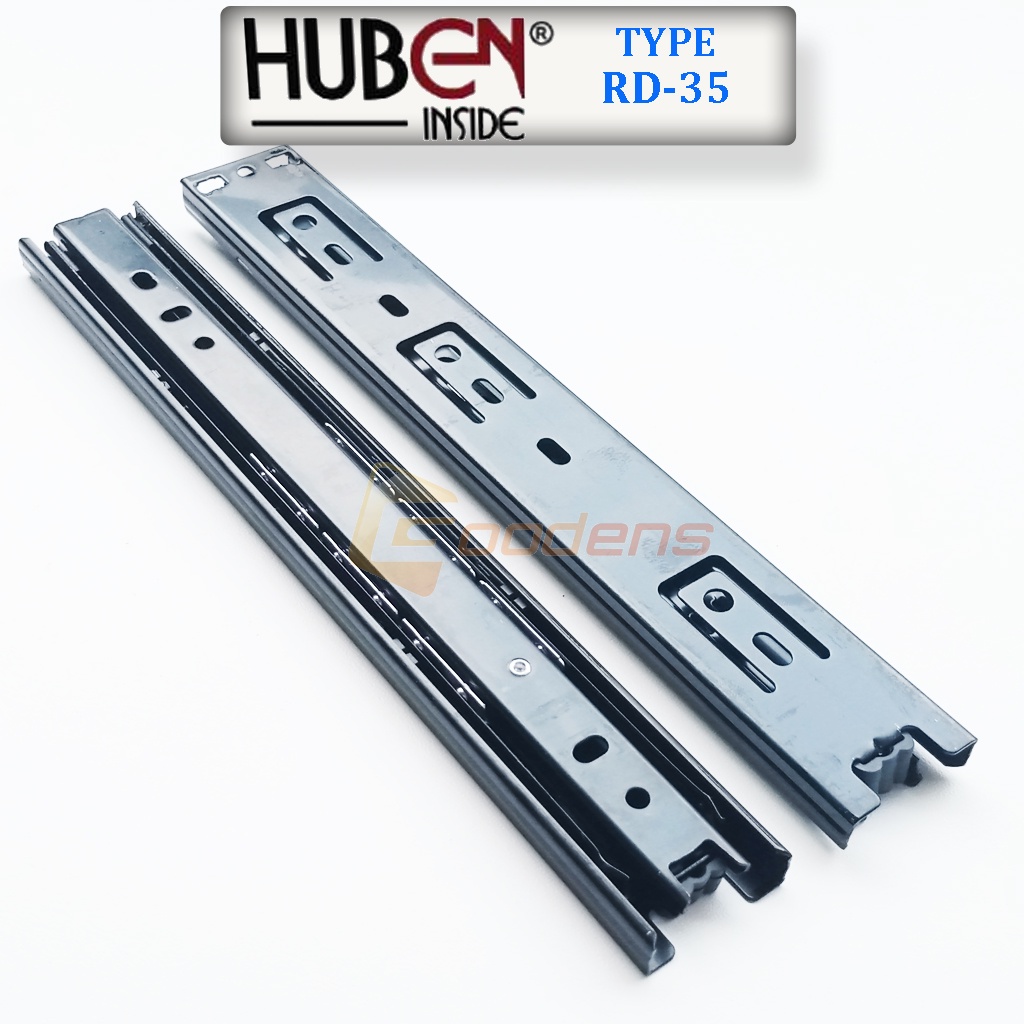 Lenaga RD-35 50cm Rel Laci Full Extension Double Track