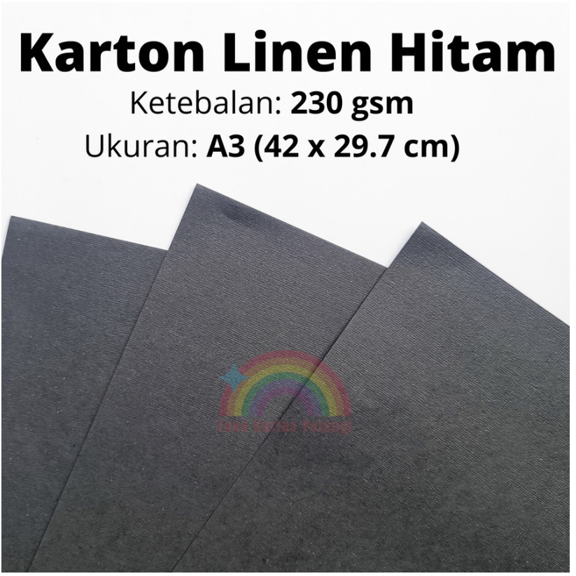 

KARTON LINEN HITAM UKURAN A3 PER 25 PCS