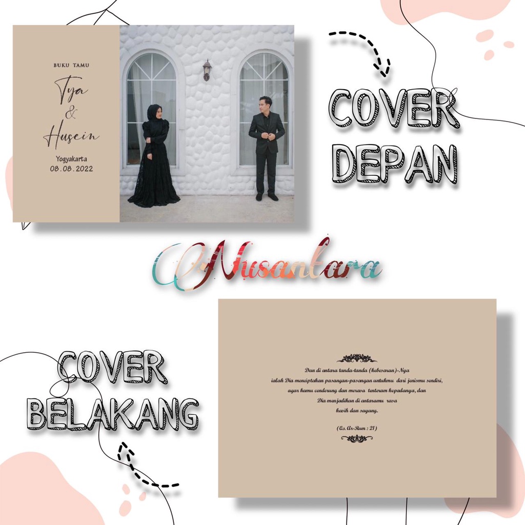 

Buku tamu pernikahan custom foto / Wedding guest book